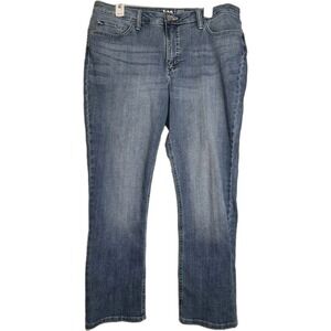 Lee Women's Straight Leg Jeans Size‎ 16M Mid Rise Classic Casual Denim
